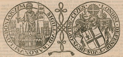 Siegel der Corporation of London von English School