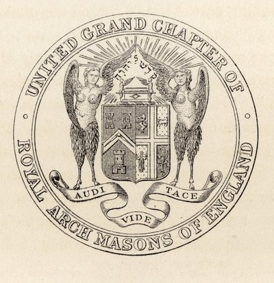 Siegel des United Grand Chapter of Royal Arch Masons of England, 1817, aus 