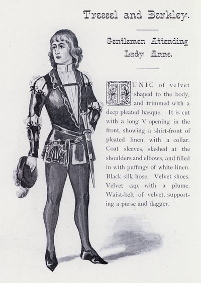 Shakespeares König Richard III: Tressel und Berkley, Gentlemen, die Lady Anne begleiten von English School