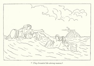 Die Komödie der Irrungen; Das Schiffswrack von Aegeon und Aemilia (Stich) von English School