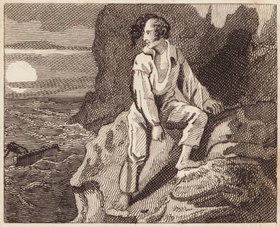 Schiffbrüchiger Seemann von English School