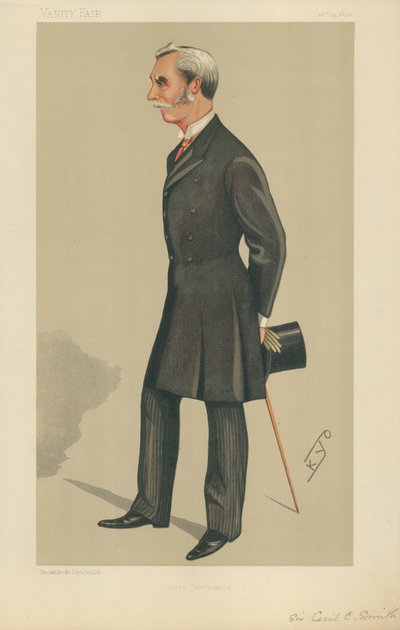 Sir Cecil Clementi Smith, Straits Settlements, 23. Januar 1892, Vanity Fair Karikatur von English School
