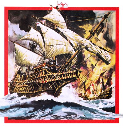 Sir Francis Drakes Die Golden Hind von English School