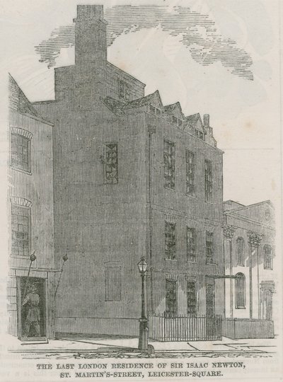 Sir Isaac Newtons Haus, St Martins Street, Leicester Square, London von English School