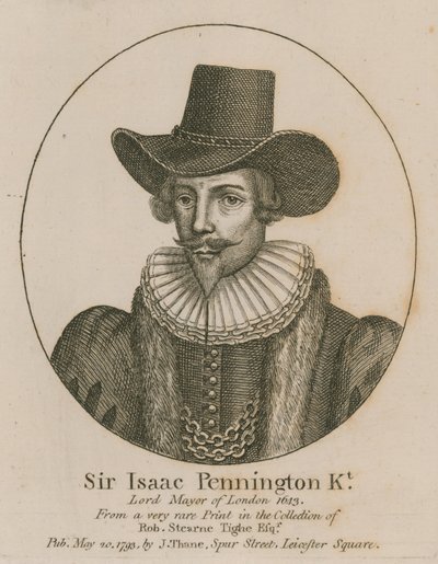 Sir Isaac Pennington, Lord Mayor von London 1643 von English School