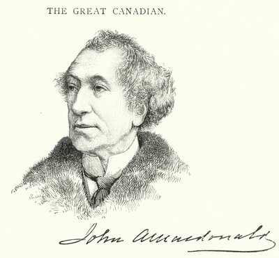 Sir John Alexander Macdonald (Gravur) von English School