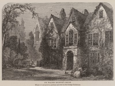 Das Haus von Sir Walter Raleigh von English School