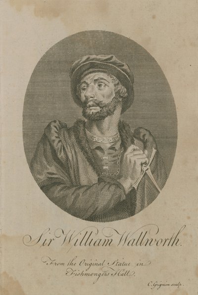 Sir William Wallworth, Lord Mayor von London, 1370 von English School