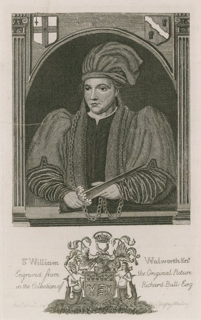 Sir William Walworth, Lord Mayor von London, 1370 von English School