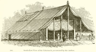 Südostansicht des Tabernakels, wie vom Autor restauriert von English School