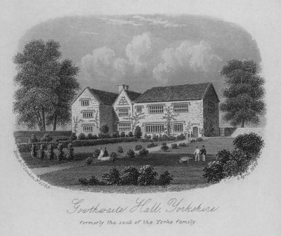 Southwaite Hall, Yorkshire, ehemals Sitz der Familie Yorke von English School