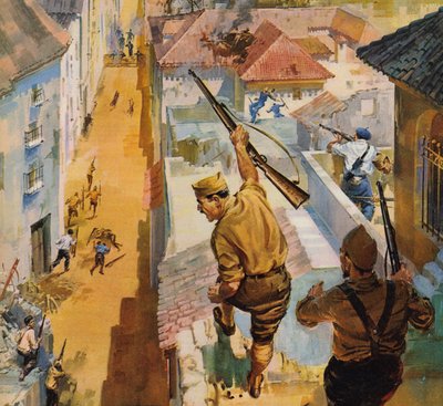 Spanischer Bürgerkrieg von English School