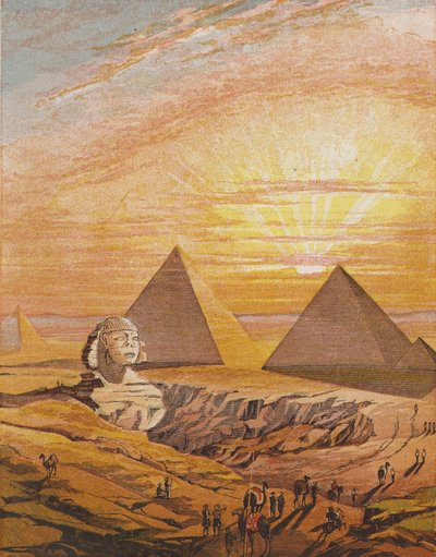 Sphinx und Pyramiden von Gizeh, Ägypten von English School