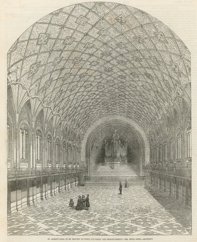 St Jamess Hall, zu errichten zwischen Picadilly und Regent Street von English School