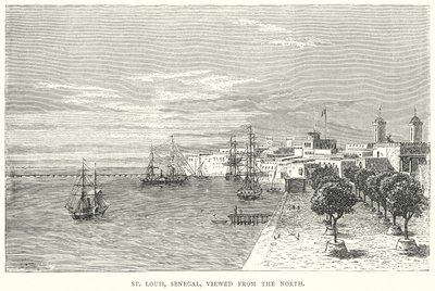 St. Louis, Senegal, von Norden gesehen von English School