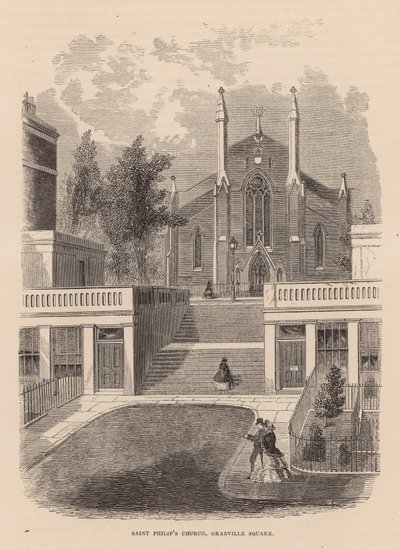 St. Philips Kirche, Granville Square, Clerkenwell von English School