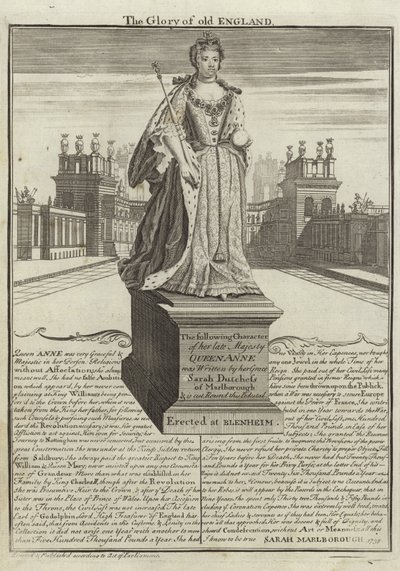 Statue von Anne, Königin von Großbritannien von English School