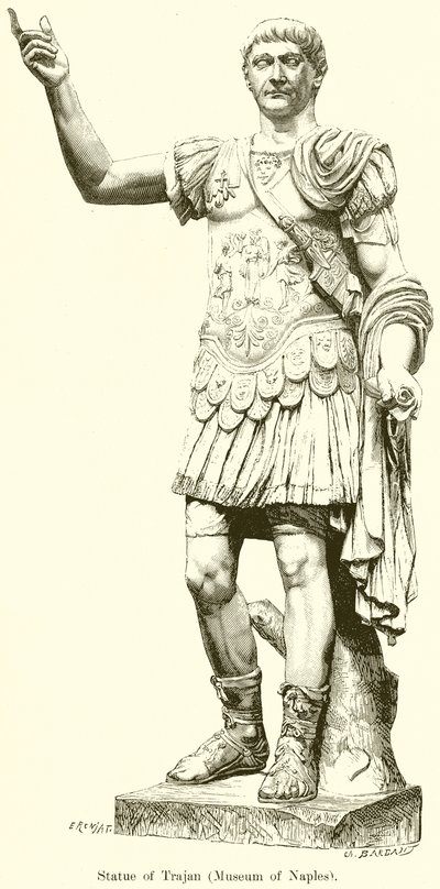 Statue von Trajan von English School