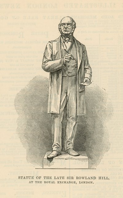 Statue des verstorbenen Sir Rowland Hill von English School