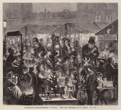 Striezelmarkt Weihnachtsmarkt, Dresden, Deutschland von English School