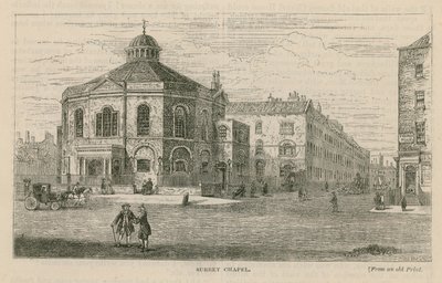 Surrey Chapel, Blackfriars Road, Southwark (Rowland Hills Kapelle) von English School