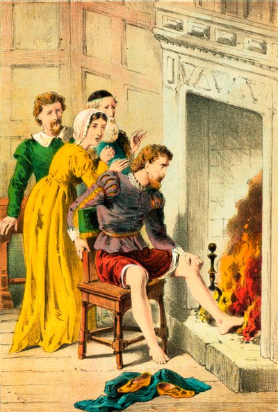 Tankerville verbrennt seinen Fuß von English School