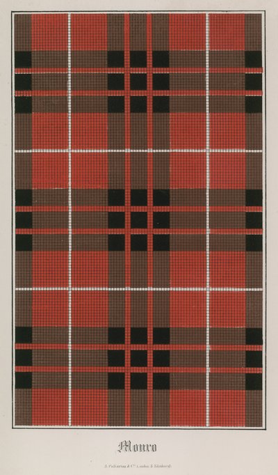 Tartan des Clans Munro von English School