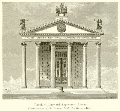 Tempel von Rom und Augustus in Ancyra von English School