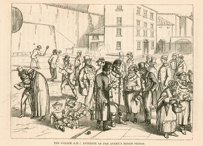 Zehn Uhr morgens: Innenansicht des Queens Bench-Gefängnisses von English School