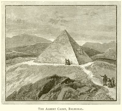 Der Albert Cairn, Balmoral von English School