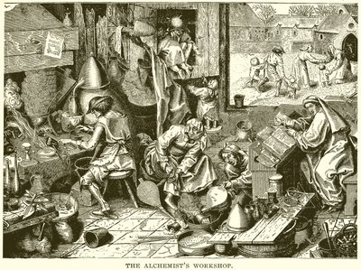Die Werkstatt des Alchemisten von English School