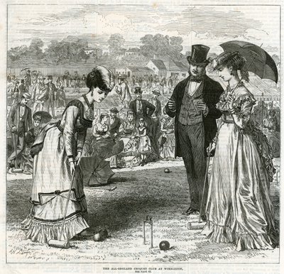 Der All-England Croquet Club in Wimbledon von English School