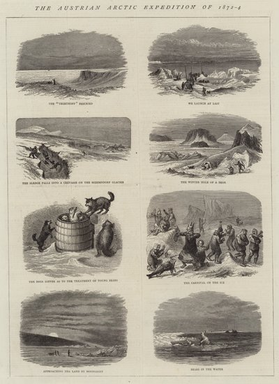 Die österreichische Arktisexpedition von 1872-4 (Gravur) von English School