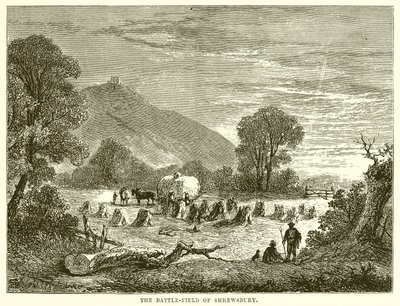 Das Schlachtfeld von Shrewsbury von English School