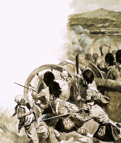 Die Schlacht von Kandahar, gekämpft am 1. September 1880 von English School