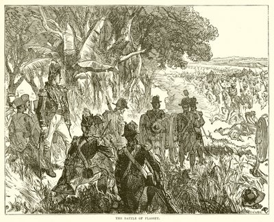 Die Schlacht von Plassey von English School
