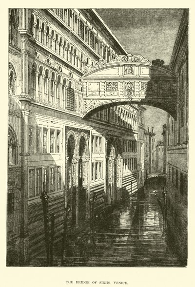 Die Seufzerbrücke, Venedig von English School