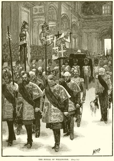 Das Begräbnis von Wellington von English School
