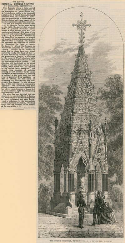 Das Buxton Memorial Trinkbrunnen, St. Margarets Westminster von English School