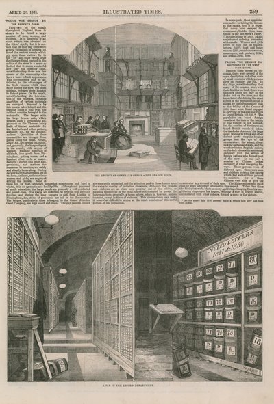 Die Volkszählung in London von English School