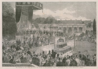 Der Vorsitzende der Jurys überreicht die Auszeichnungen an Earl Granville von English School