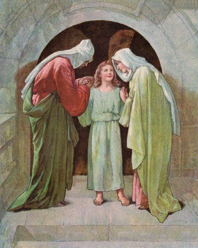 Das Jesuskind im Tempel von English School