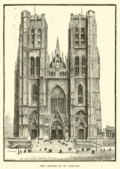 Die Kirche St. Gudule von English School