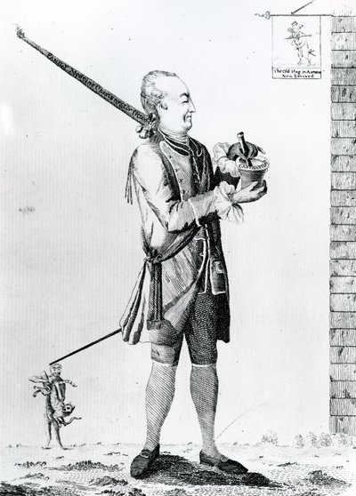 Der chemische Macaroni, veröffentlicht von G. Terry, 1772 von English School