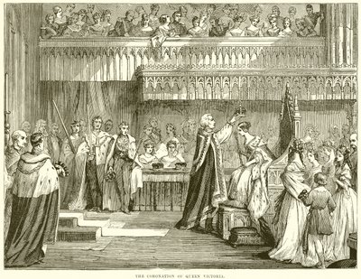 Die Krönung von Königin Victoria von English School