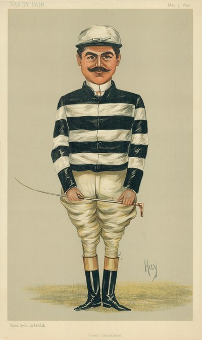 Der Graf Della Catena, Graf Strickland, 4. Mai 1893, Vanity Fair Karikatur von English School