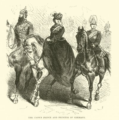 Der Kronprinz und die Kronprinzessin von Deutschland, März 1871 von English School