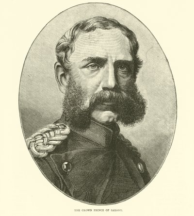 Der Kronprinz von Sachsen, August 1870 von English School