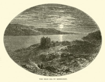 Das Tote Meer bei Mondlicht von English School