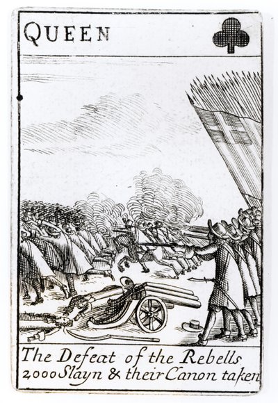 Die Niederlage der Rebellen in der Schlacht von Sedgemoor, 6. Juli 1685 von English School
